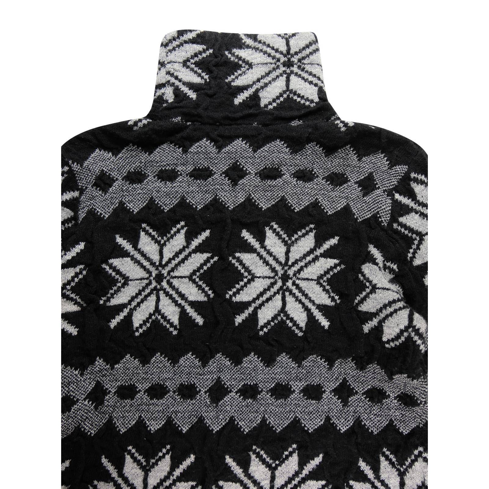 'Closer' Oversized Snowflake Sweater - Image 4