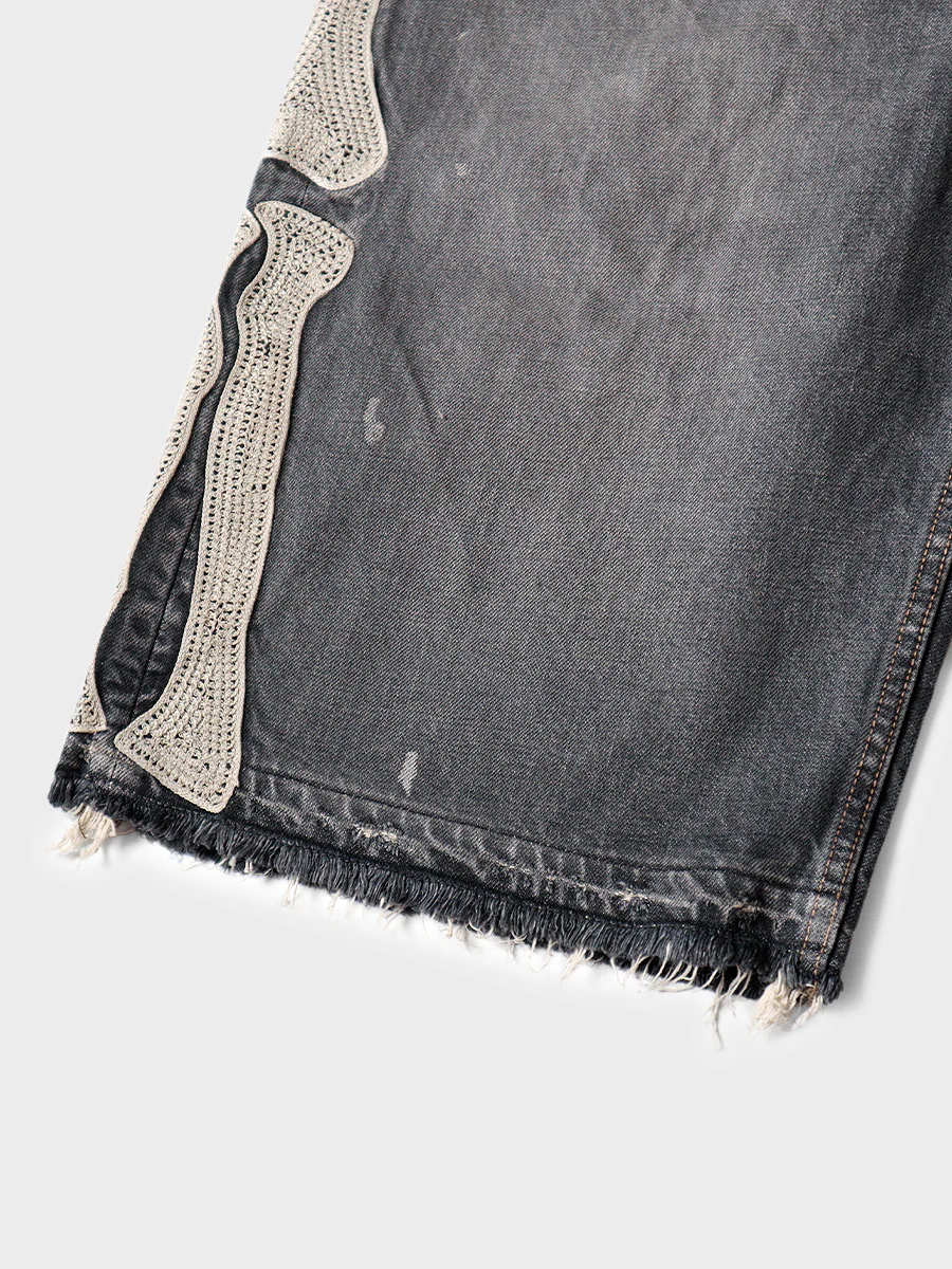 Bone Denim Shorts - Image 4