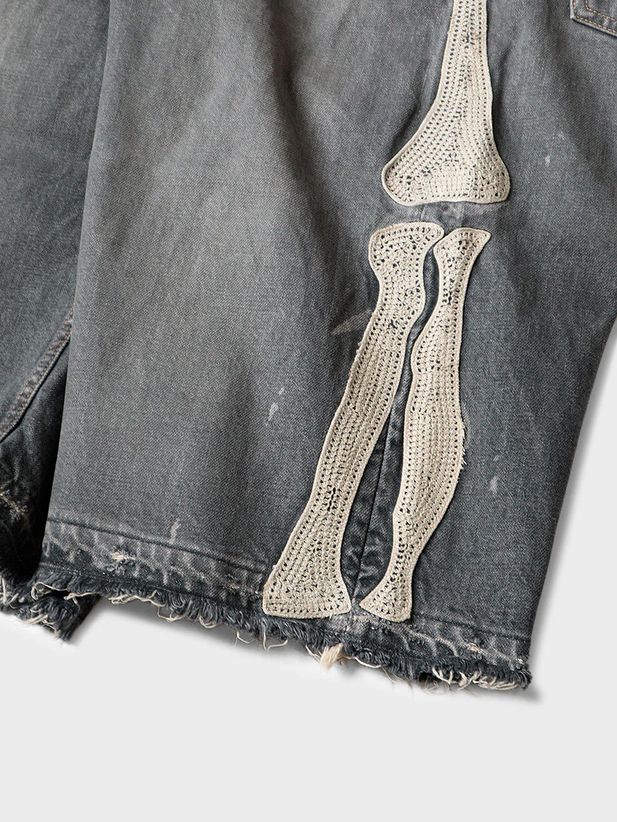Bone Denim Shorts - Image 6