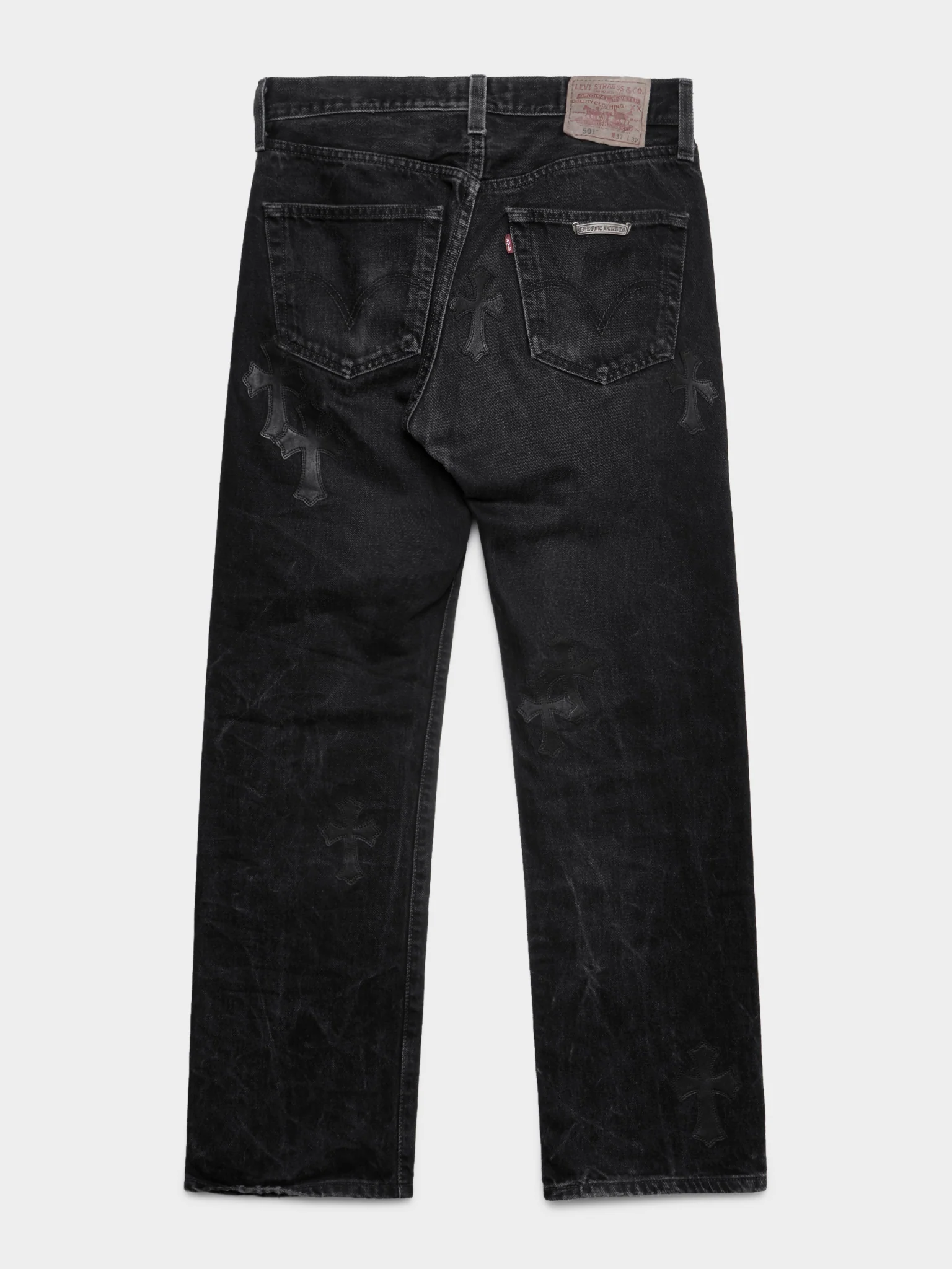 Black Patched Levis - Image 3