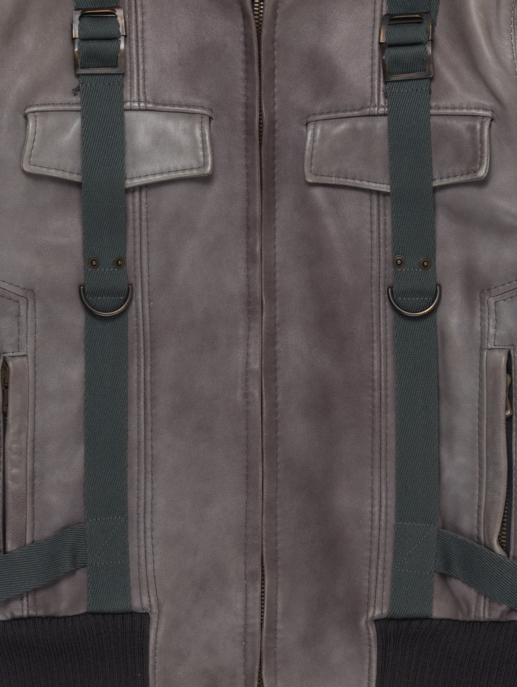 Leather Bondage Bomber - Image 4