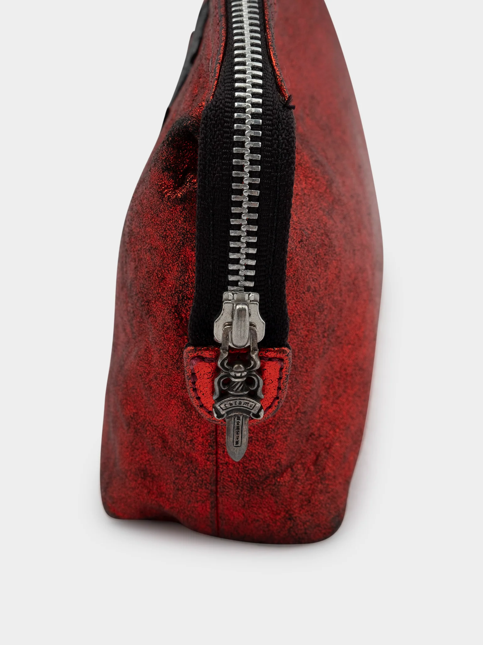 Red Leather Toiletry Bag - Image 4