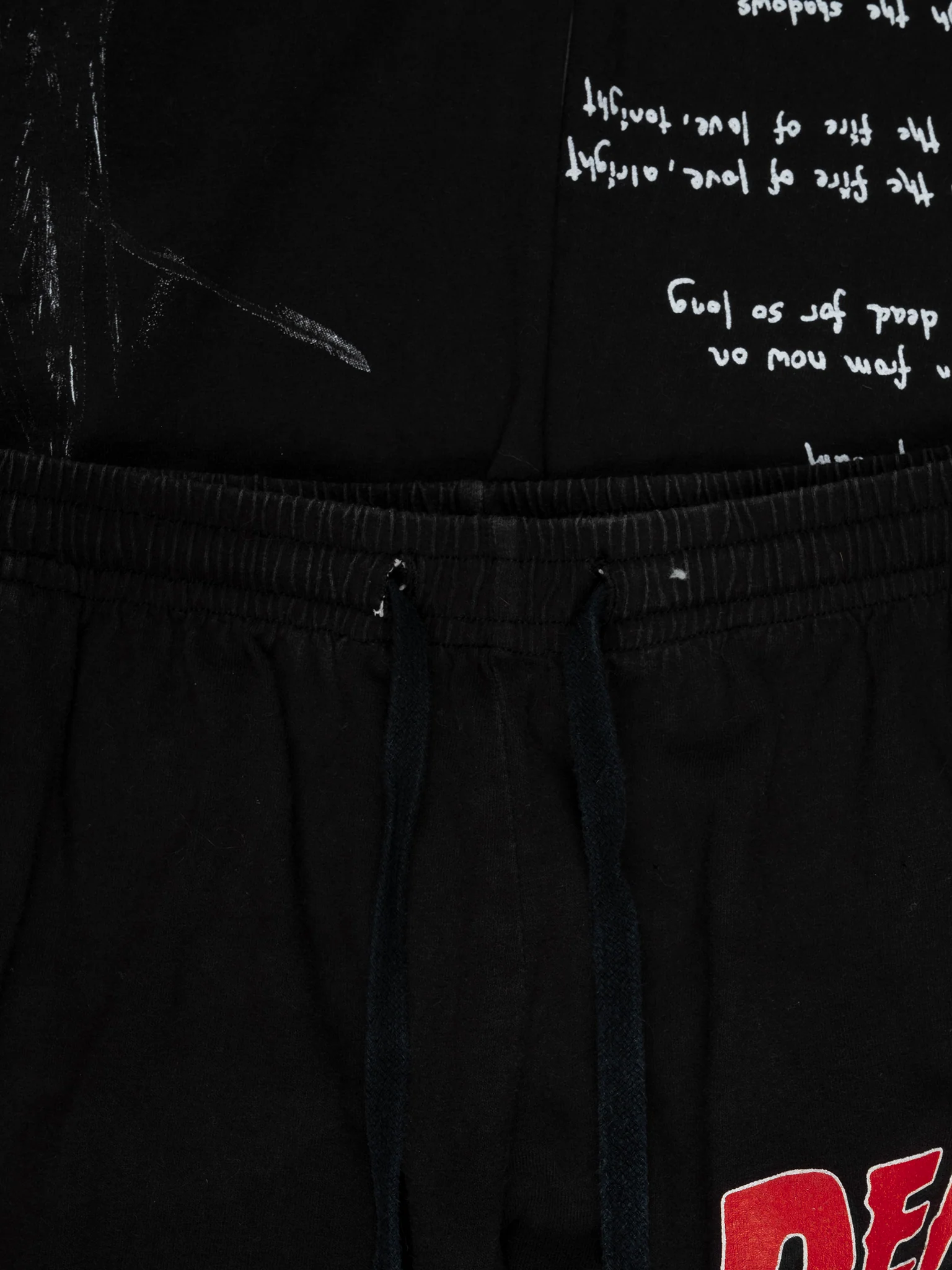 Deadly Doll Reconstructed Black Sweatpants - Image 3