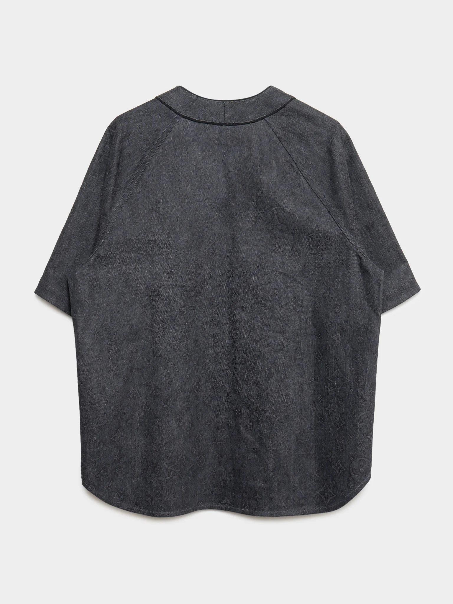 Denim Monogram Baseball Shirt - Image 3