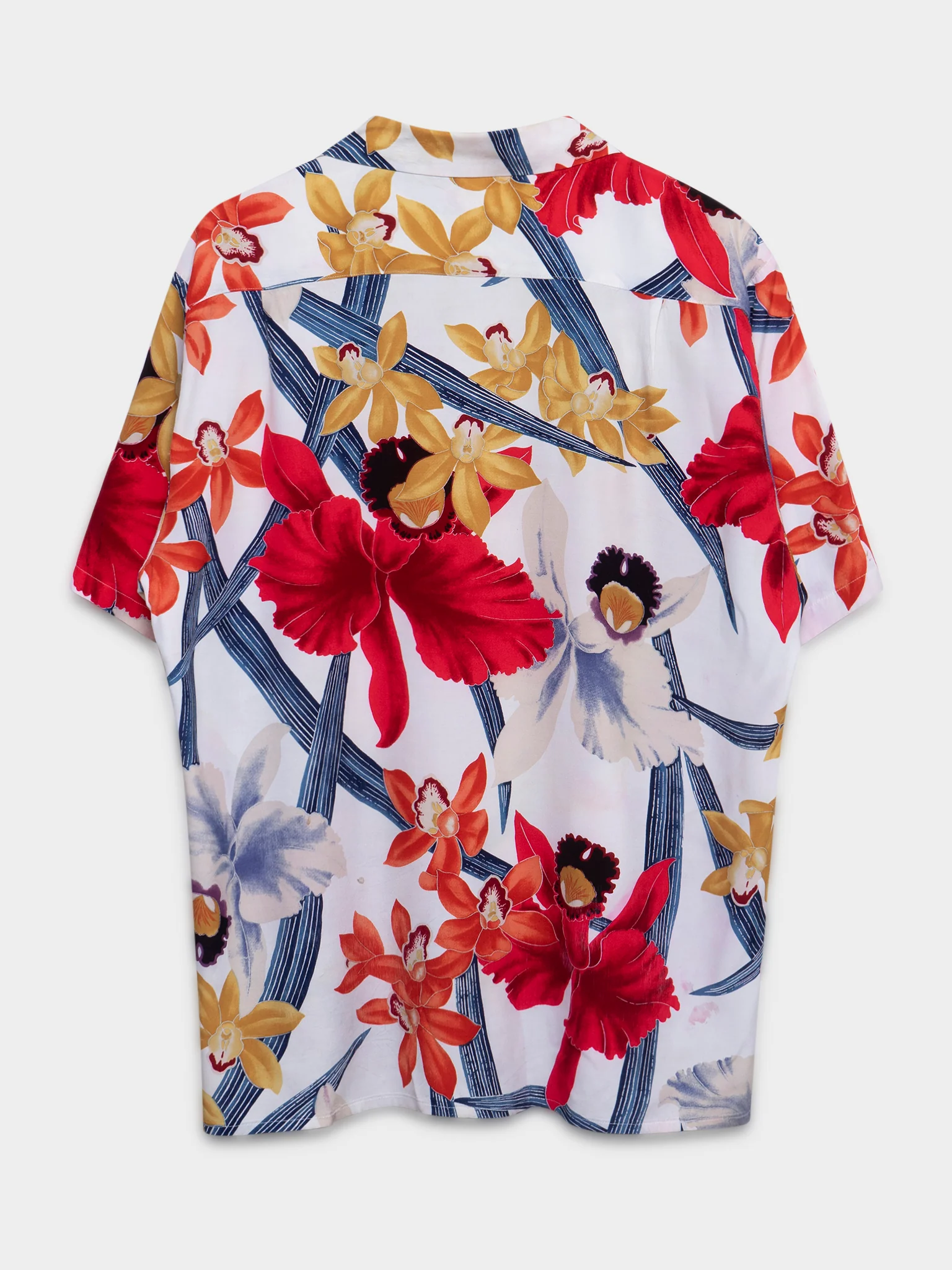 Floral Silk Hawaiian Shirt - Image 3