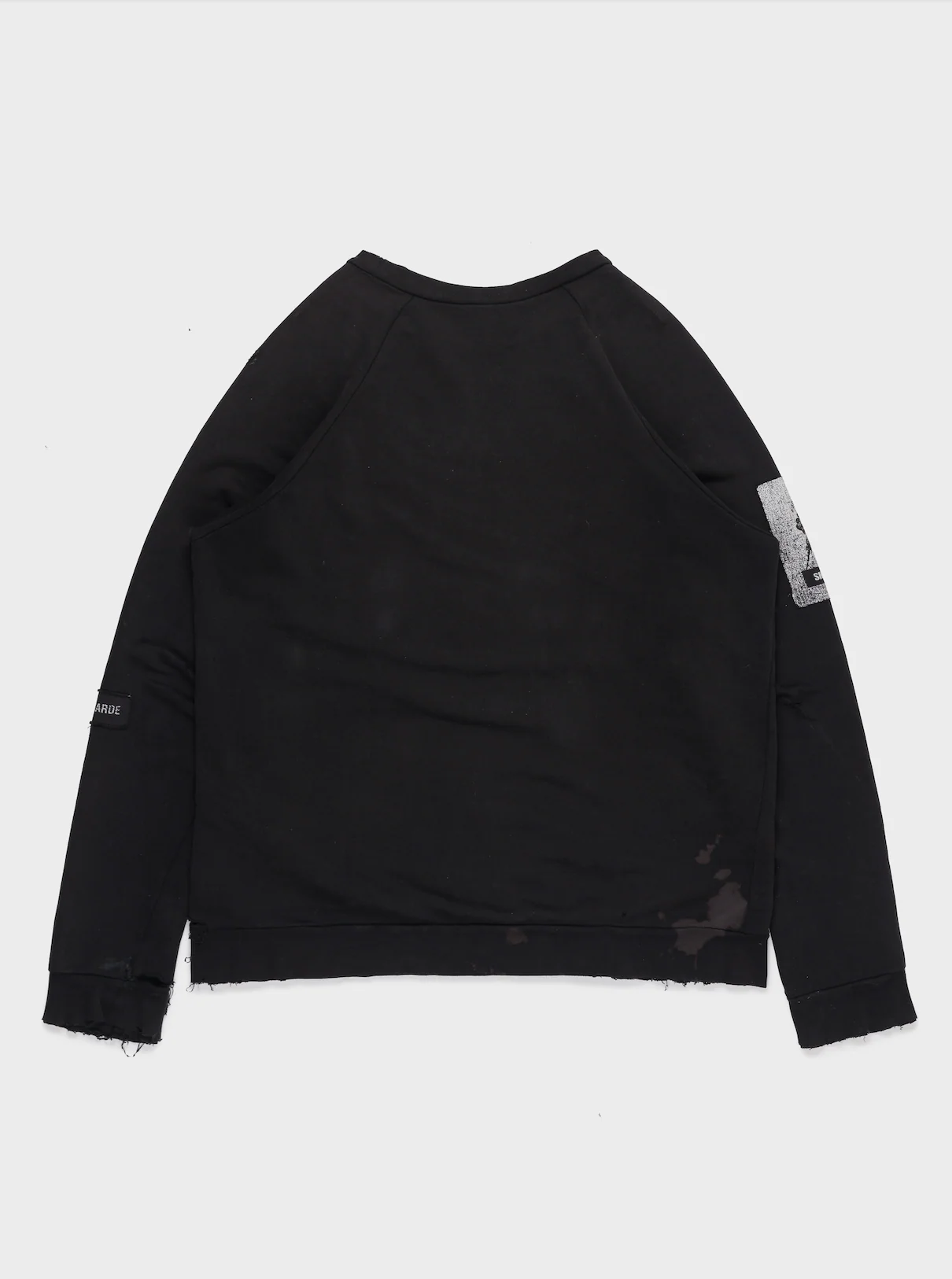 'History of the World' Avant-garde Patched Crewneck - Image 3