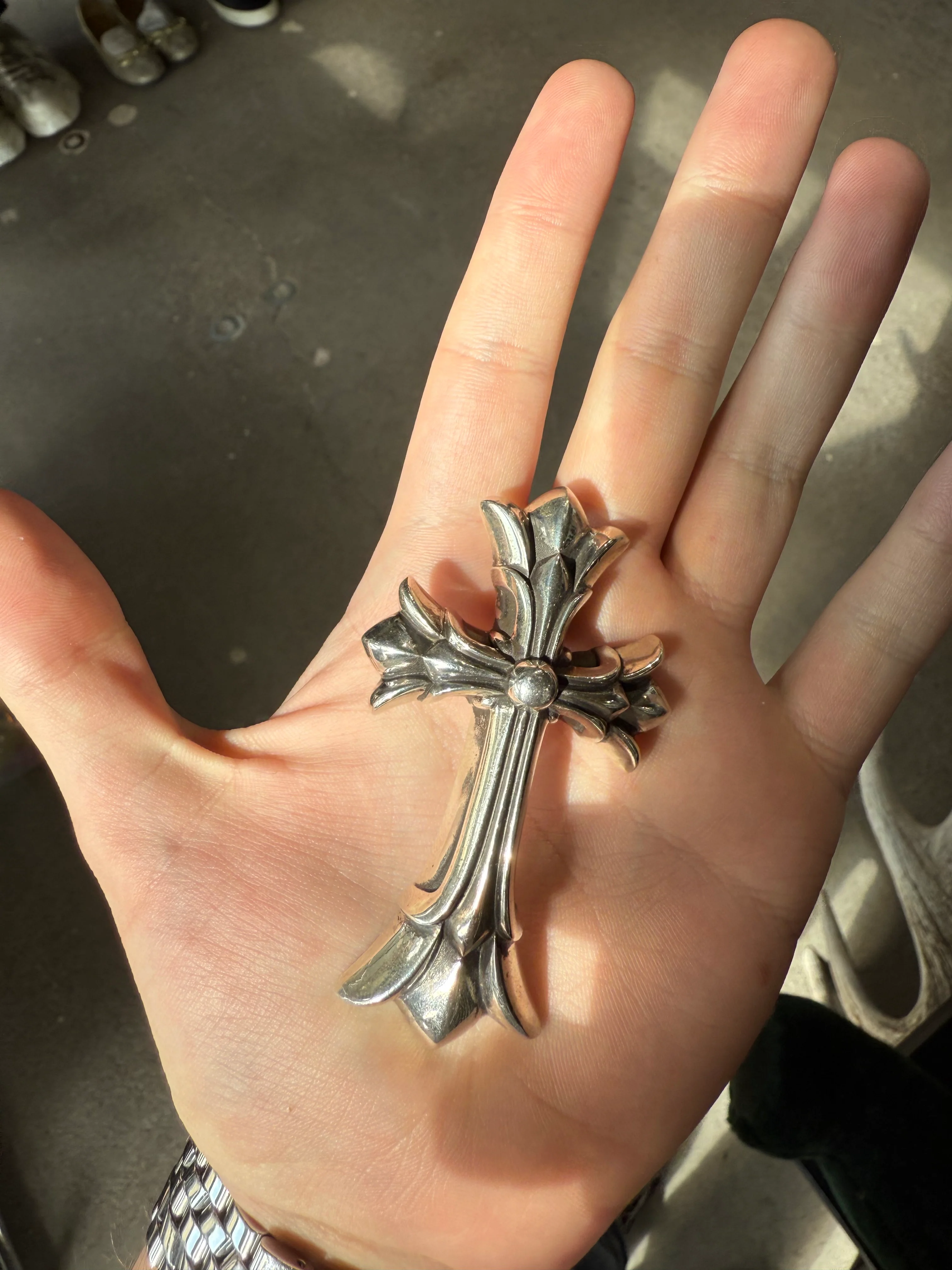 Huge Double Cross Pendant - Image 4