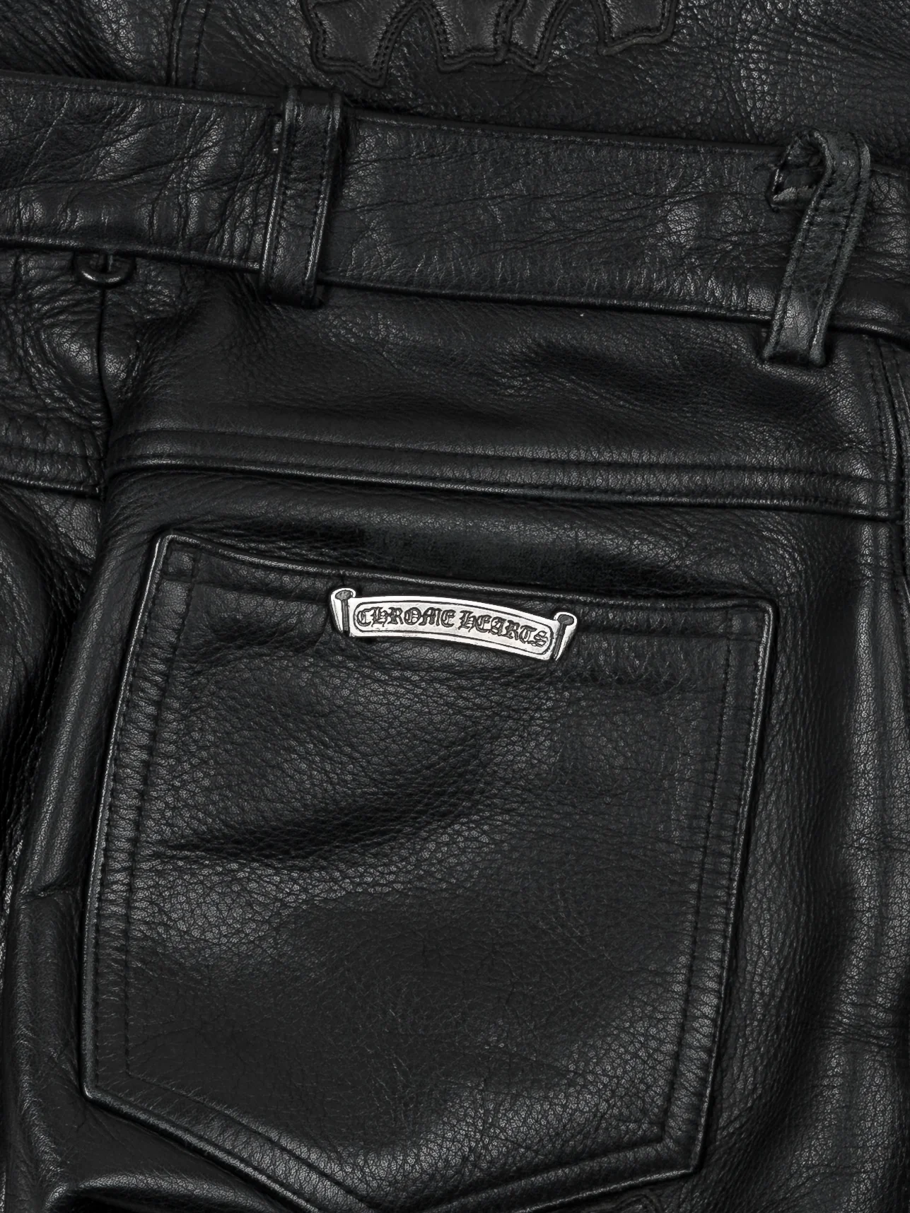 Patched Leather Fleurknee Pants - Image 3