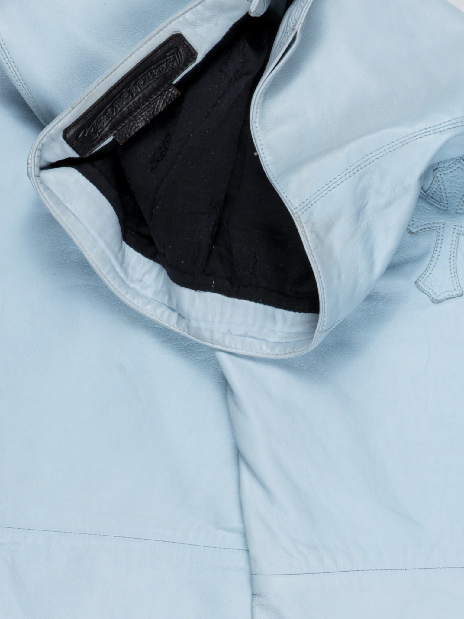 Patched Leather Flerknee Sailor Pants - Image 4