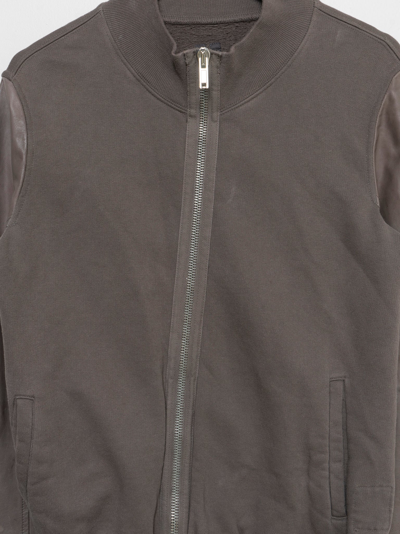 Leather Sleeve Zip-Up - Image 3