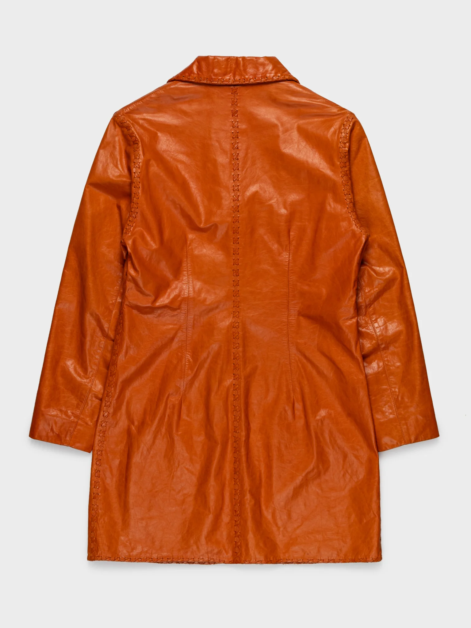 Long Leather Coat - Image 3