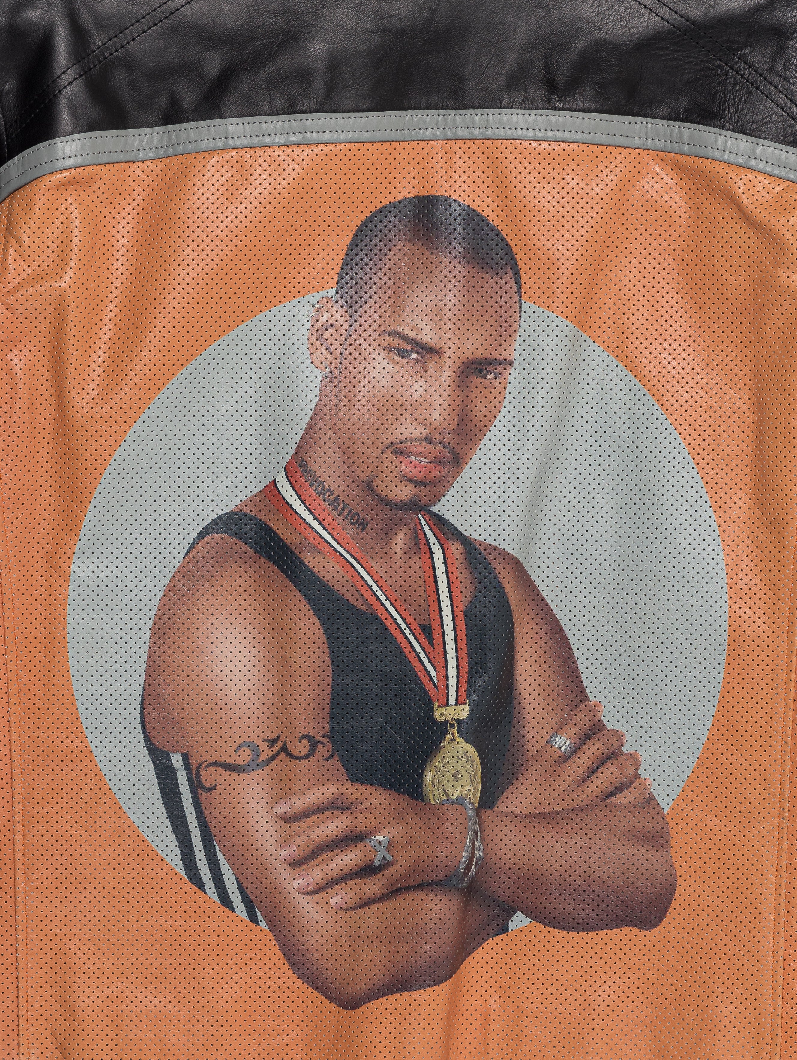 Y-3 Runway Perforated Leather Moto Jacket - Image 4