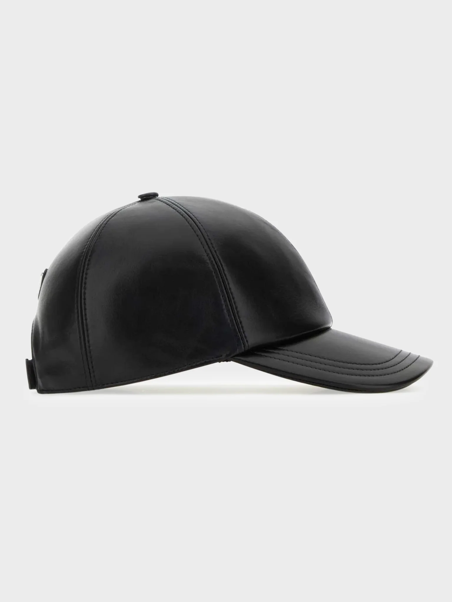Nappa Leather Logo Baseball Cap - Image 3