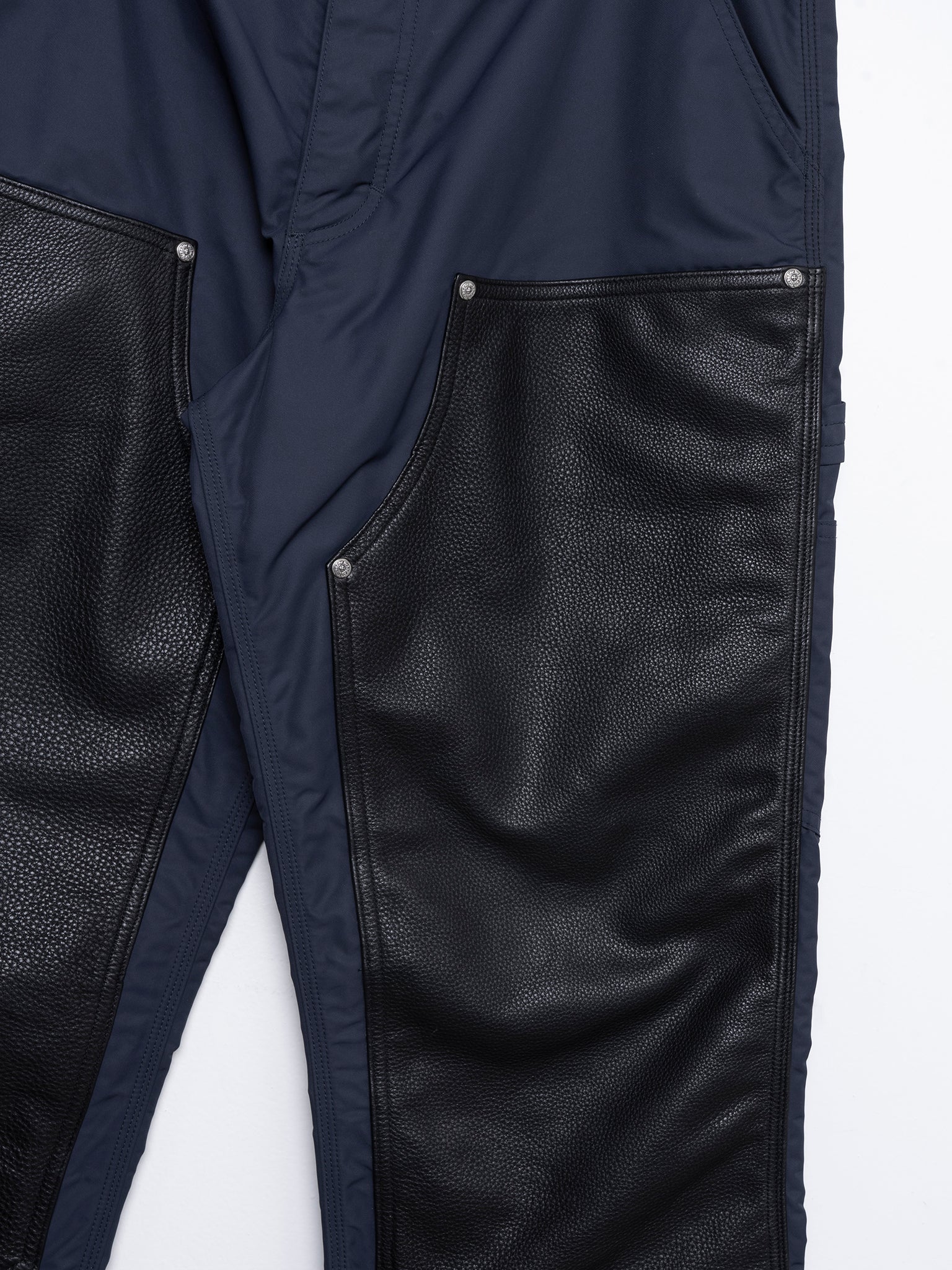 Nylon & Leather Carpenter Pants - Yellow Patch - Image 3