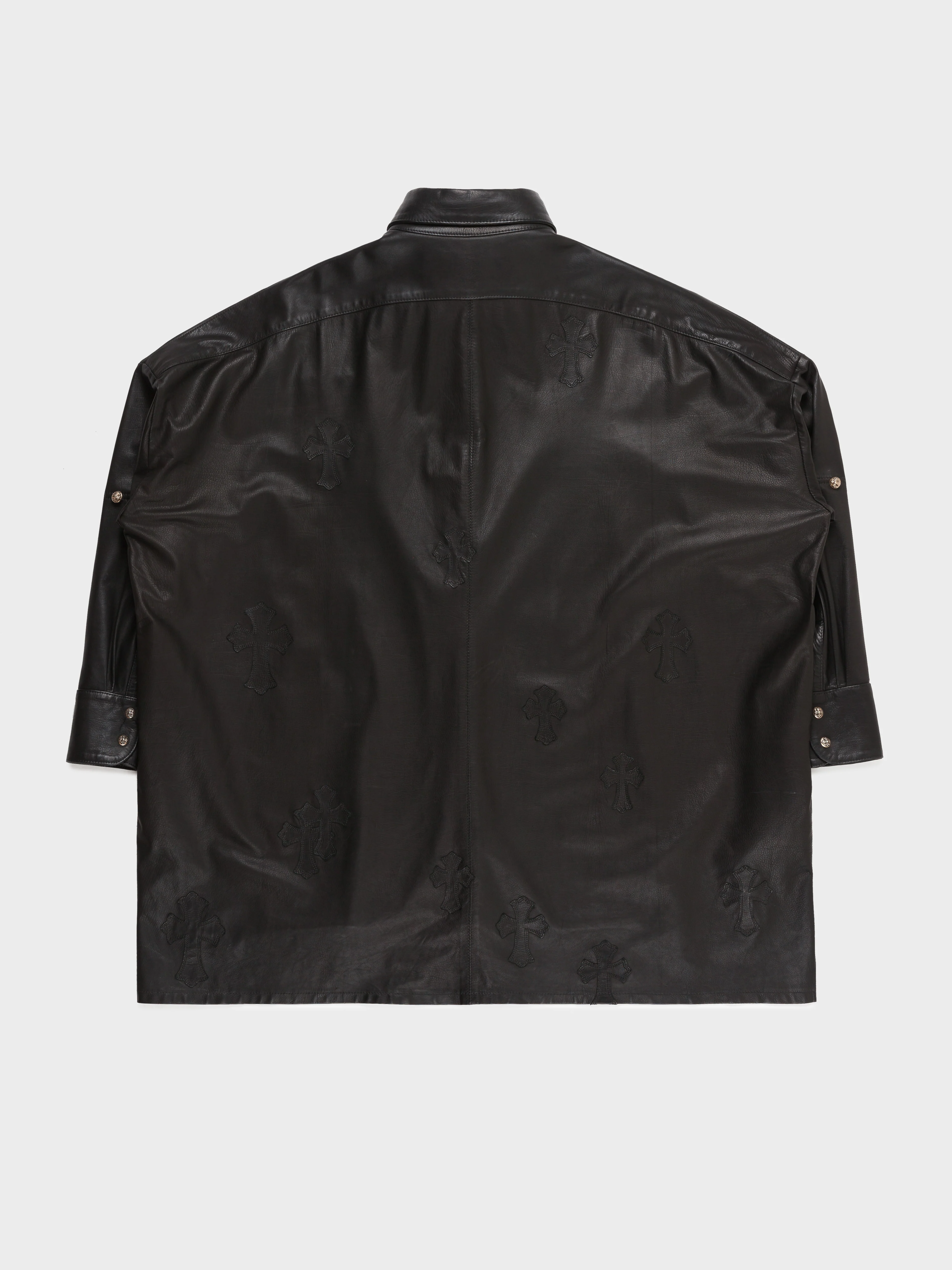 Patched Leather Mahal Kita Shirt - Image 6