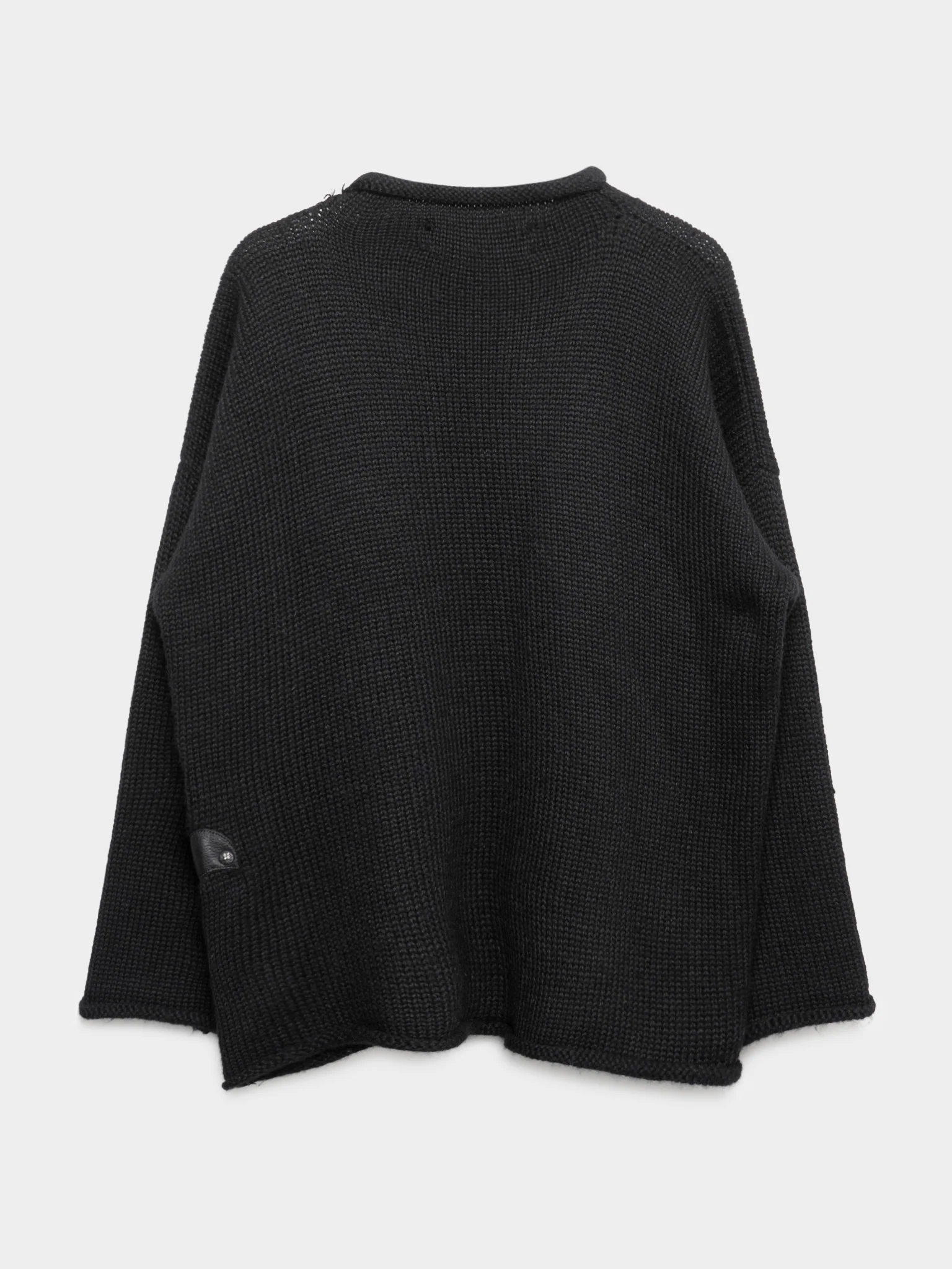 Oversized Fleur Patched Cashmere Sweater - Image 3