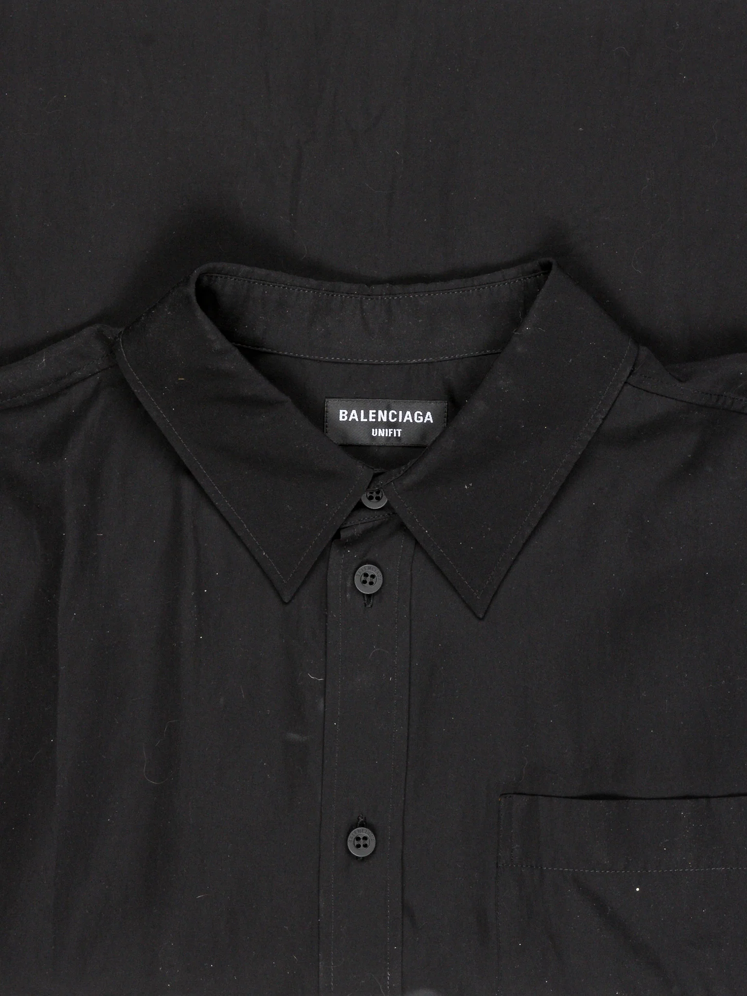 Oversized Fringe Short Sleeve Button Up Shirt - Image 3