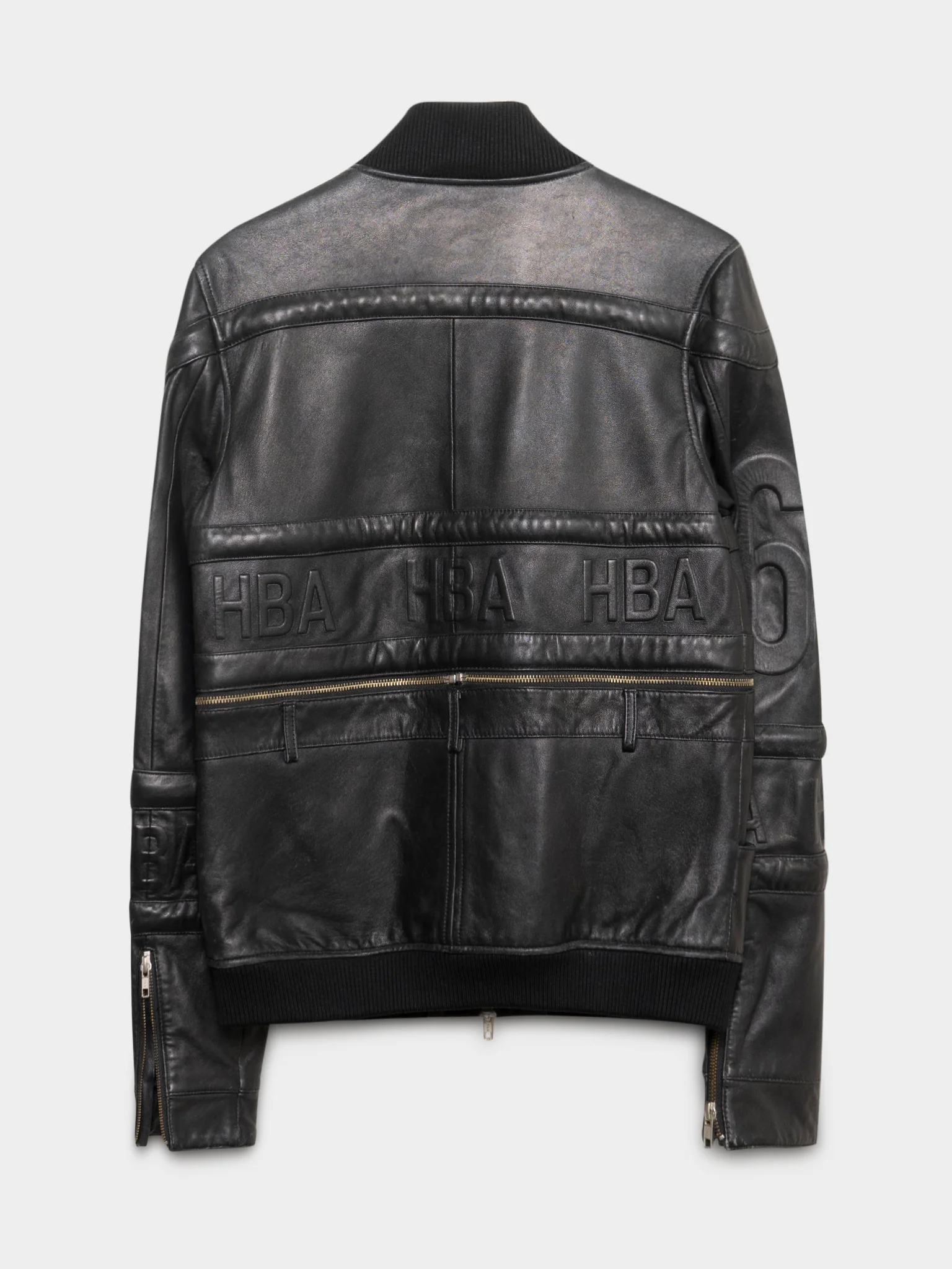 Patch Leather Jacket - Image 3
