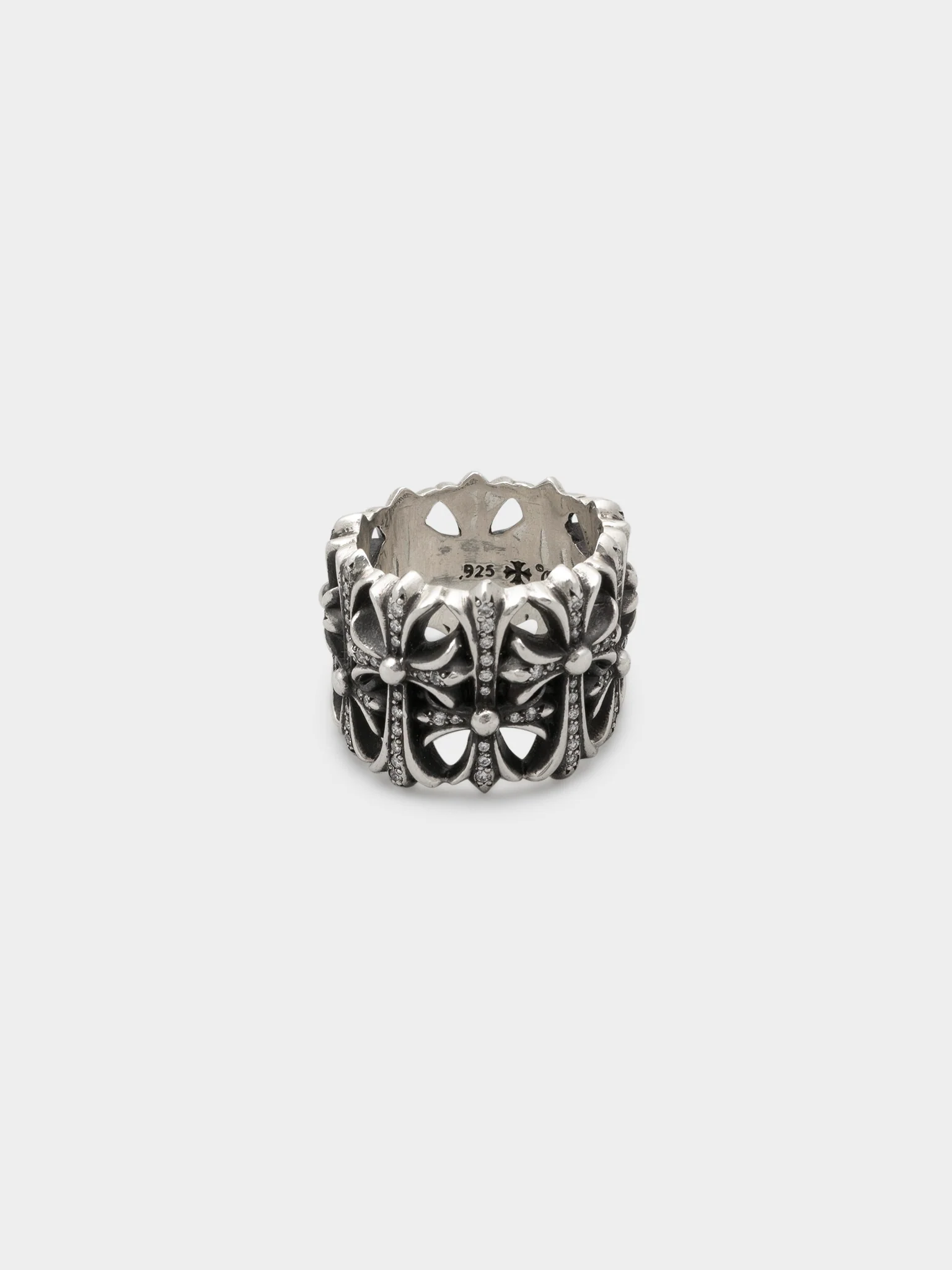 Pave Diamond Cemetery Ring - Image 3