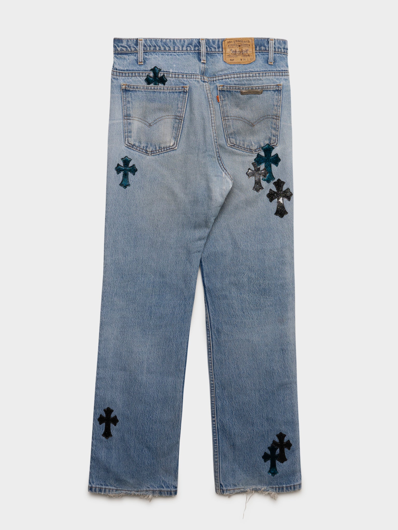 St. Barth's Galaxy Patch Levi's Jeans - Image 3