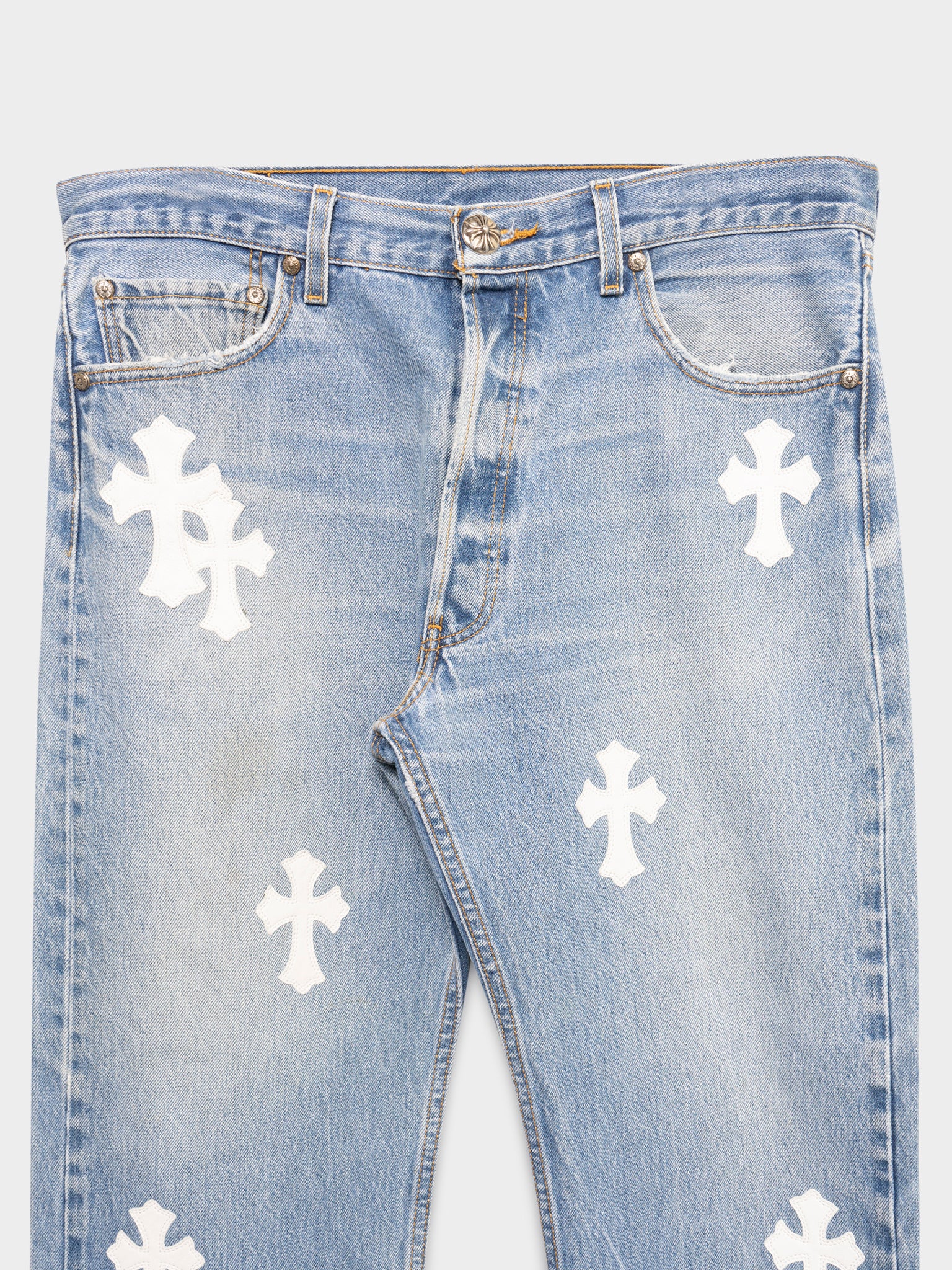 White Patch Levi's 501 Jeans - Image 3