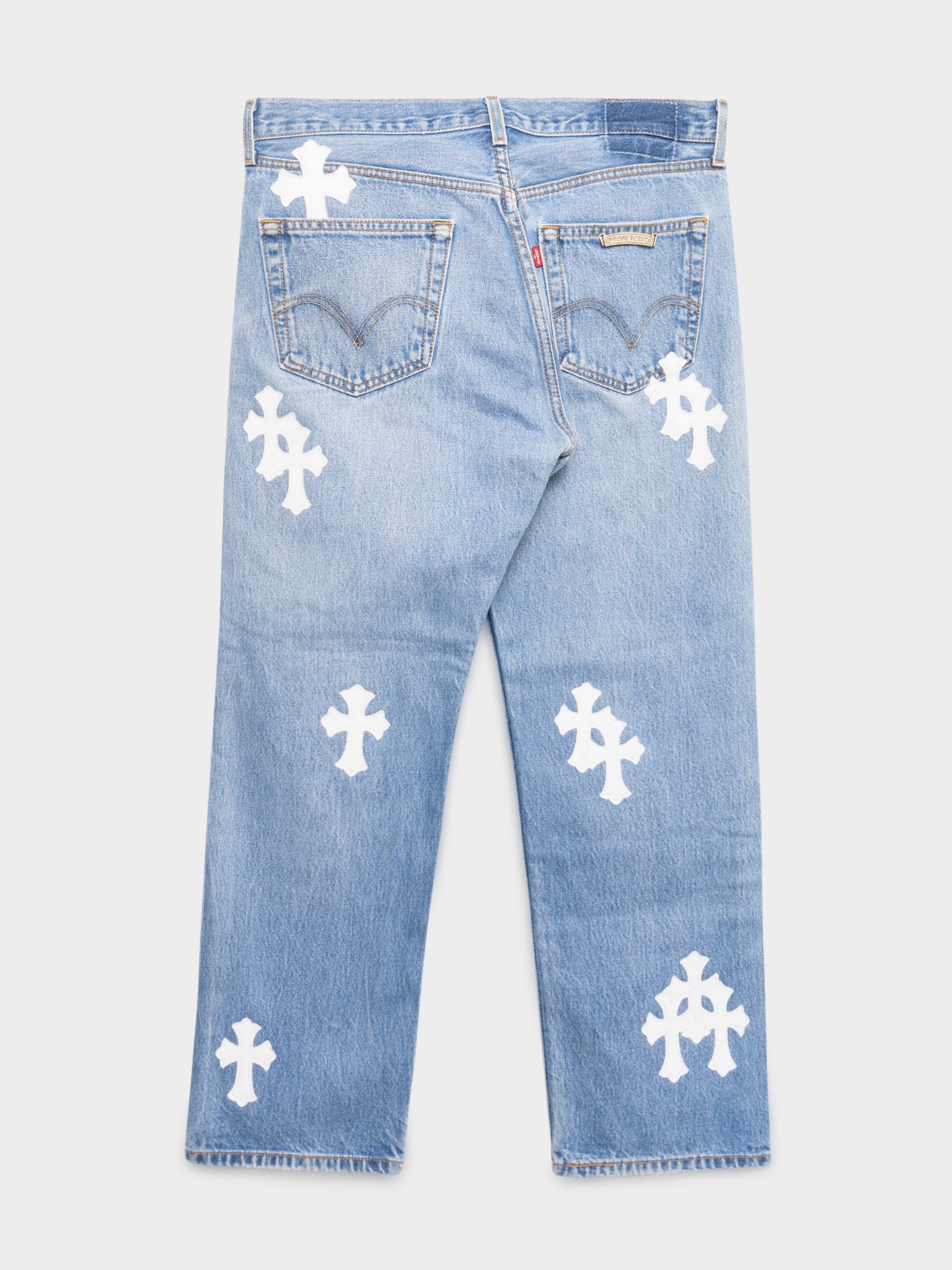 White Patch Levi's 501 Jeans - Image 4