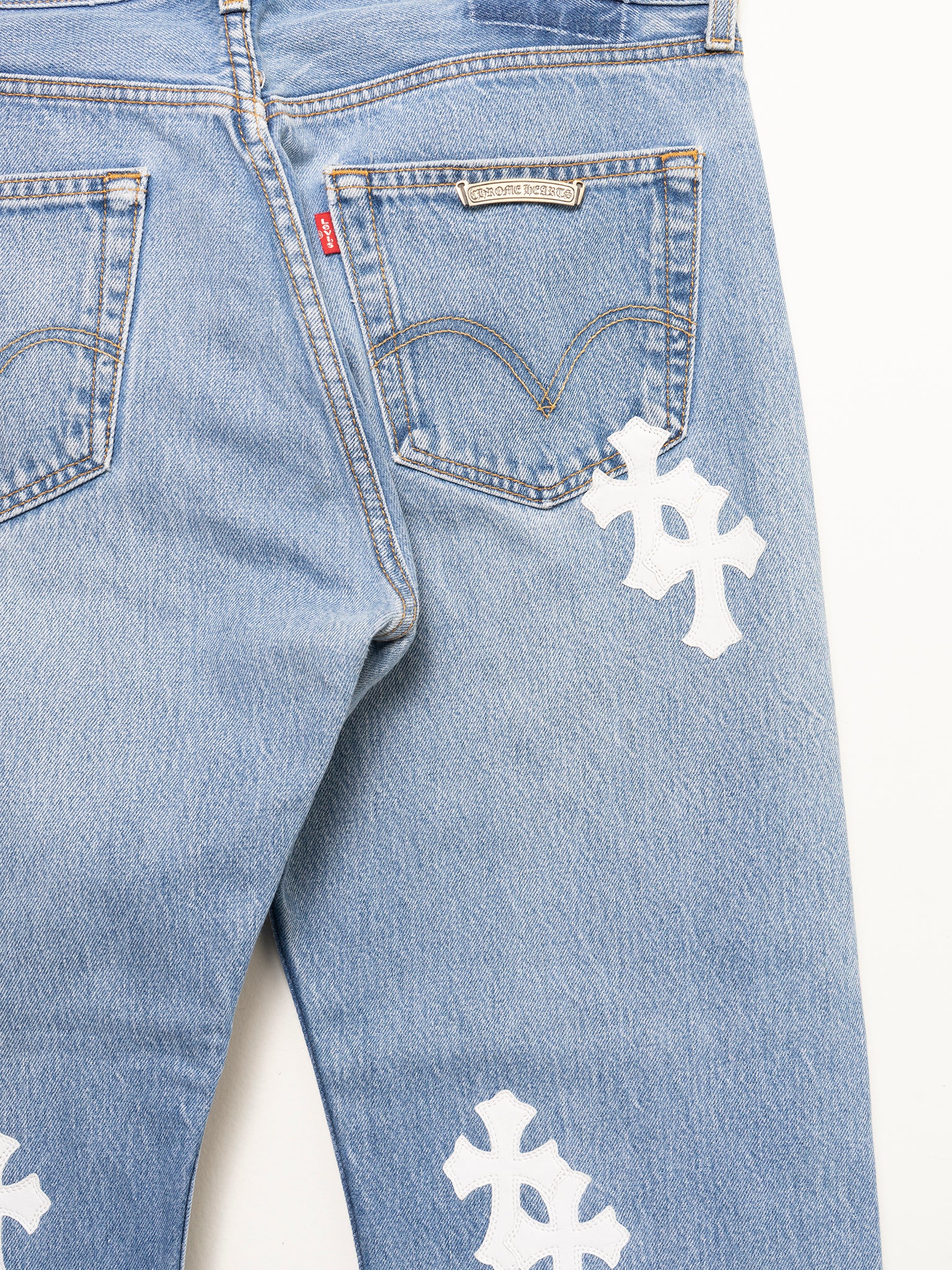 White Patch Levi's 501 Jeans - Image 5
